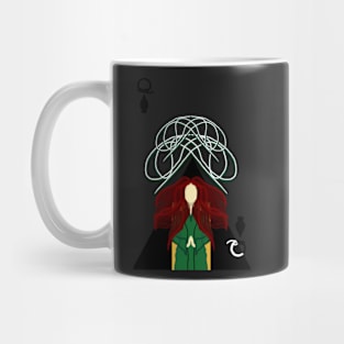 Queen of Spades card design Mug